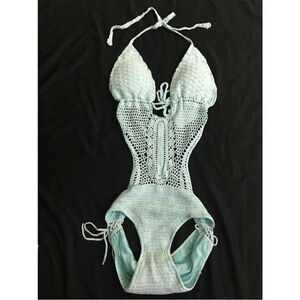 Beauty & The Beach New Knit one piece bathingsuit